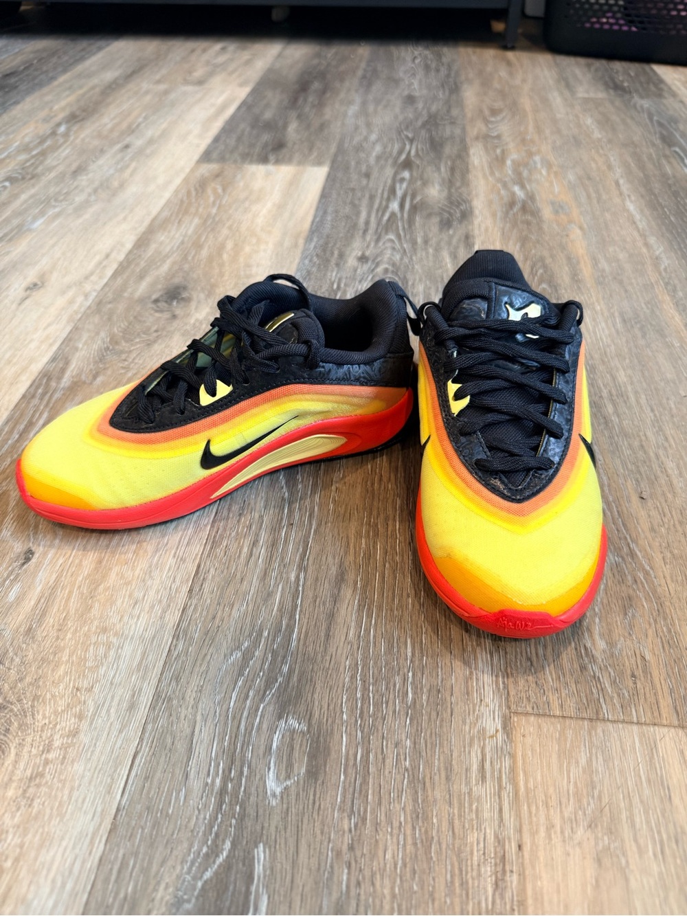 Nike A’One Supernova A’ja Wilson Basketball Shoes 1Y Black Gold Orange